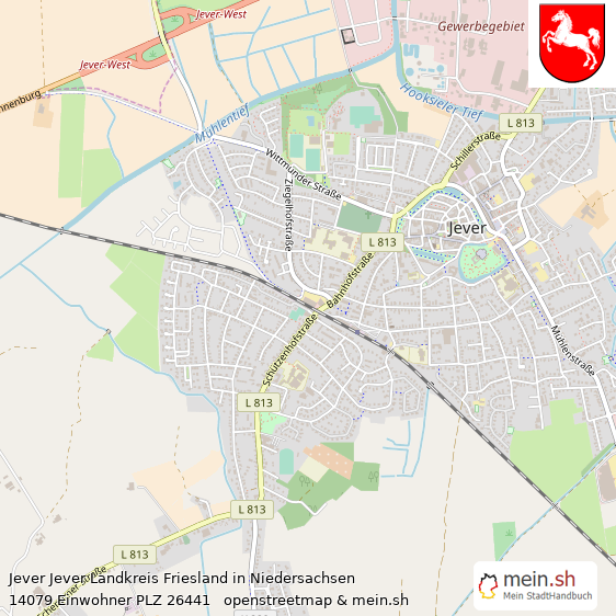 Jever Jever Landkreis Friesland Lageplan © Openstreetmap Contributors Jever Jever Lageplan